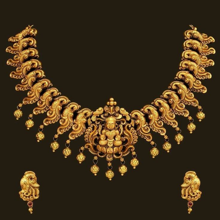 TRADITIONAL TEMPLE NECKLACE SET 
