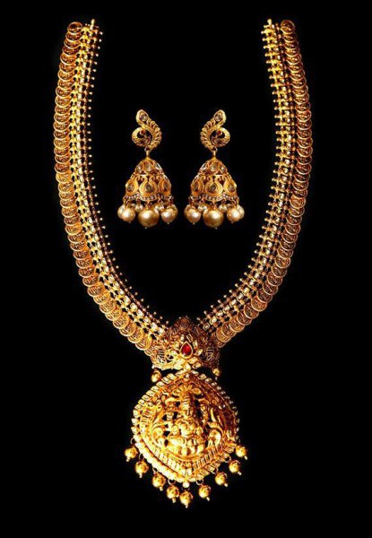 TEMPLE GOLD PLATED NECKLACE 